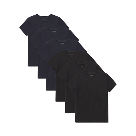 Second Skin Crew Tee 6-Pack  bdl6_women_second_skin_crew tees