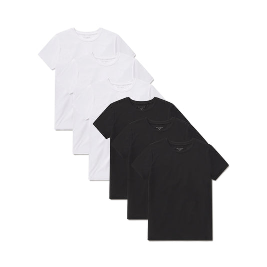 Second Skin Crew Tee 6-Pack  bdl6_women_second_skin_crew tees