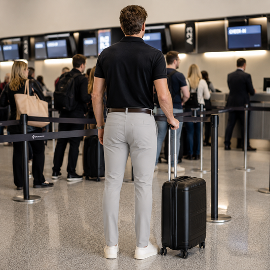 5 Pocket Travel Pants Silver Travel pants