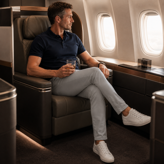 5 Pocket Travel Pants Silver Travel pants