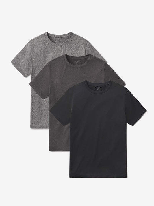 Tech Tee 3-Pack Black Heather/Charcoal Heather/Heather Gray bdl3_men_tech_tee tees