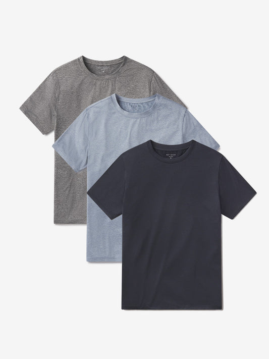 Tech Tee 3-Pack Sky Blue Heather/Navy Heather/Heather Gray bdl3_men_tech_tee tees