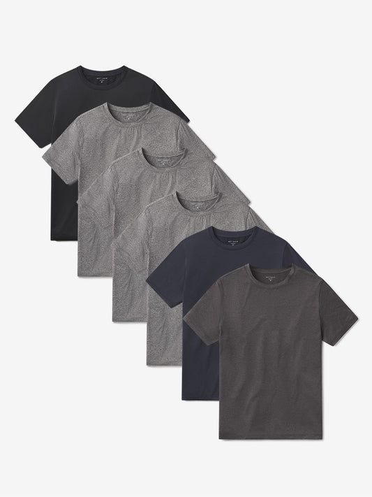 Tech Tee 6-Pack Heather Gray/Heather Gray/Heather Gray/Charcoal Heather/Navy Heather/Black Heather bdl6_men_tech_tee tees