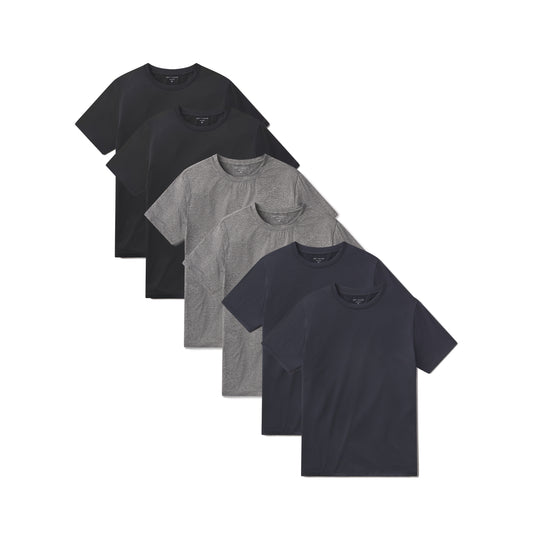 Tech Tee 6-Pack Heather Gray/Black Heather/Navy Heather bdl6_men_tech_tee tees