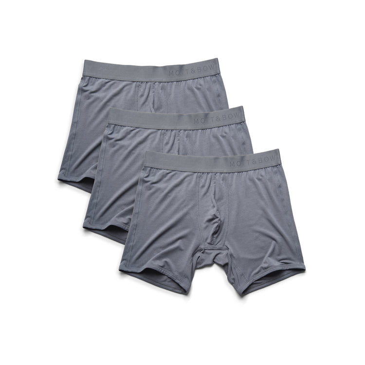 wearing Gray Boxer Brief 3-Pack