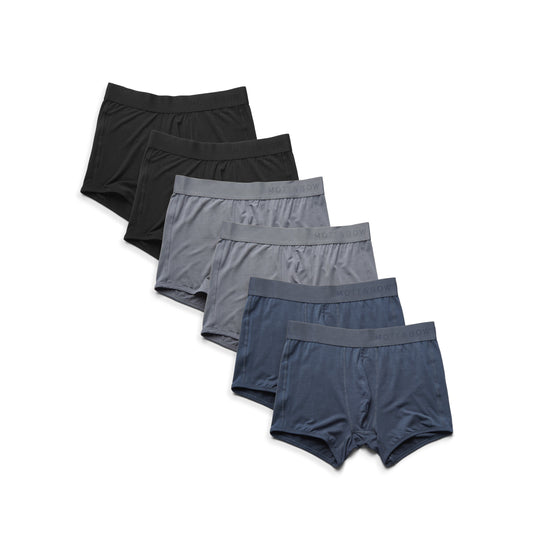Trunks 6-Pack Black/Steel Gray/Gray Trunk underwear