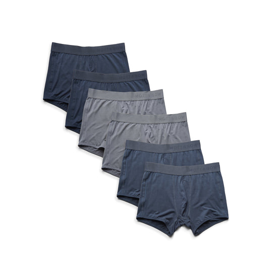 Trunks 6-Pack Navy/Steel Gray/Gray Trunk underwear