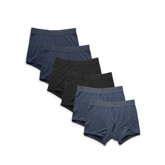 Trunks 6-Pack Steel Gray/Navy/Black Trunk underwear