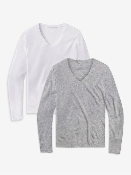 Long Sleeve V-Neck Tee Marcy 2-Pack  V-Neck tees