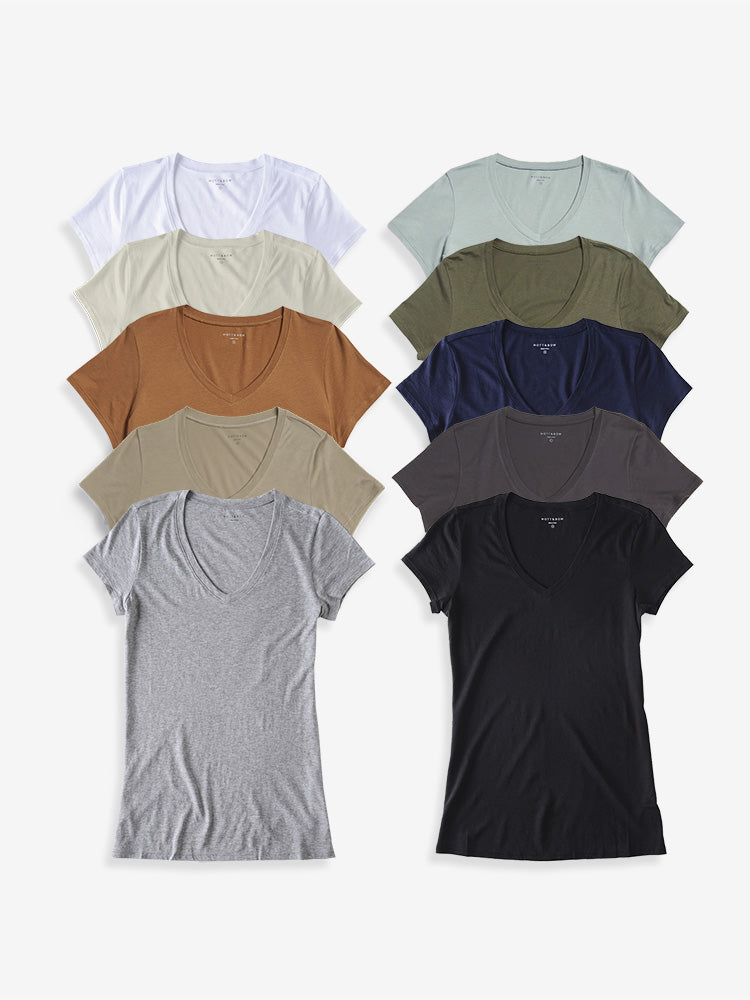 fitted vneck marcy 10 pack