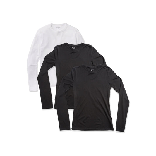 Long Sleeve Crew Tee Marcy 3-Pack  bdl3_women_long_sleeve_crew_tee tees
