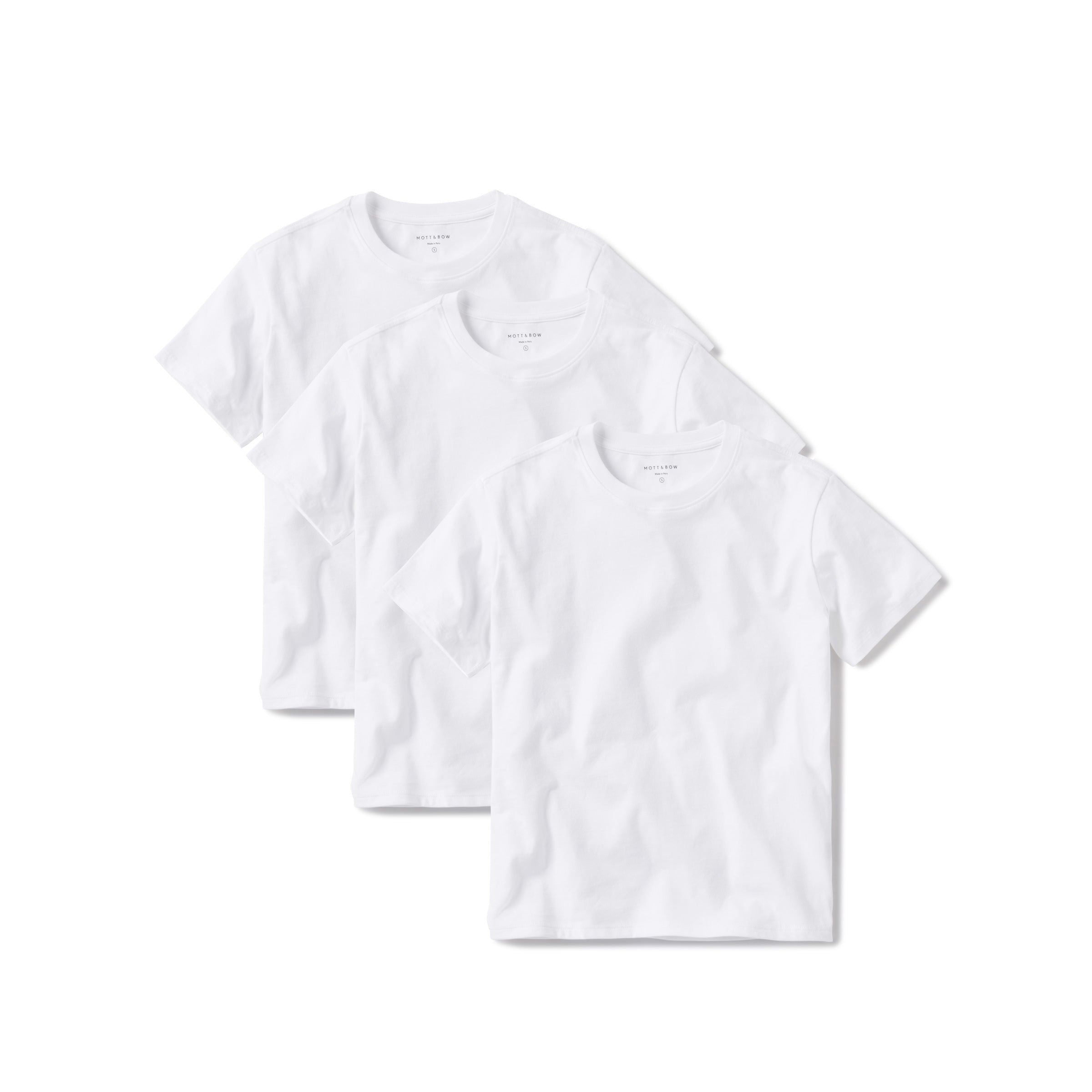 Women wearing White Everyday Cotton Crew Tee 3-Pack tees