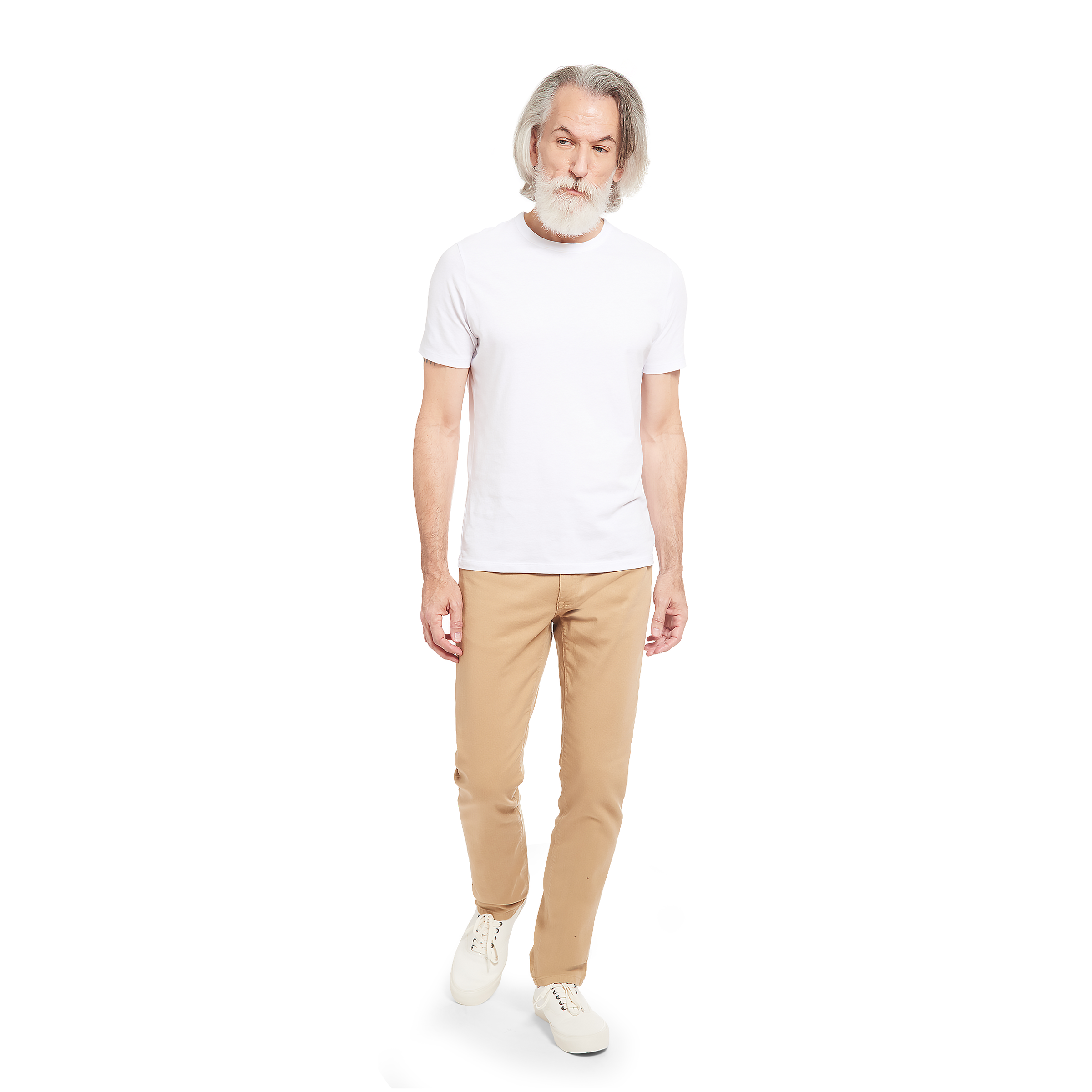 Men wearing Blanc Classic Crew Driggs Tee