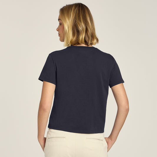 Everyday Cotton Crew Tee Navy Crew tees