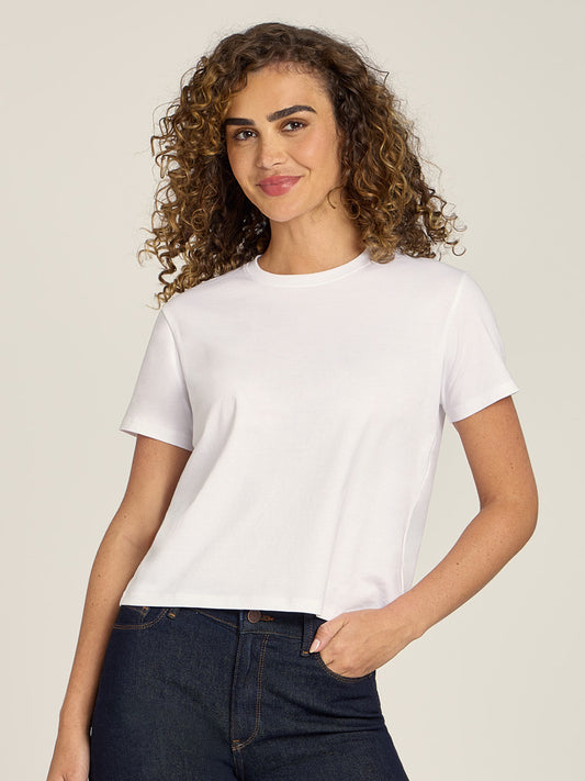 Everyday Cotton Crew Tee White Crew tees