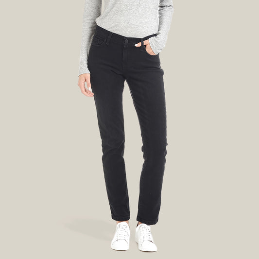 Allen Mid Rise Slim Straight Jeans Washed Black Slim Straight jeans
