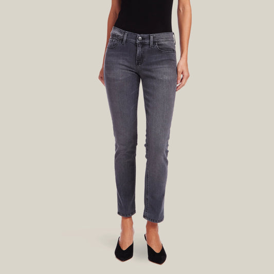 Allen Mid Rise Slim Straight Jeans Gray Slim Straight jeans