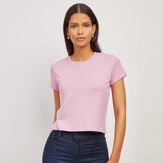 Cropped Fitted Crew Marcy Tee  Crew tees
