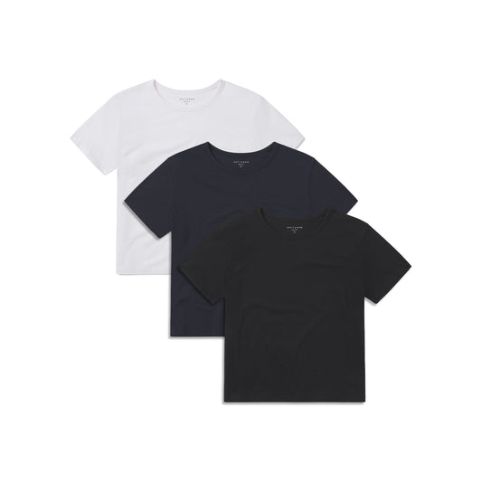 Cropped Fitted Crew Marcy Tee 3-Pack  bdl2_women_cropped_marcy_tee tees