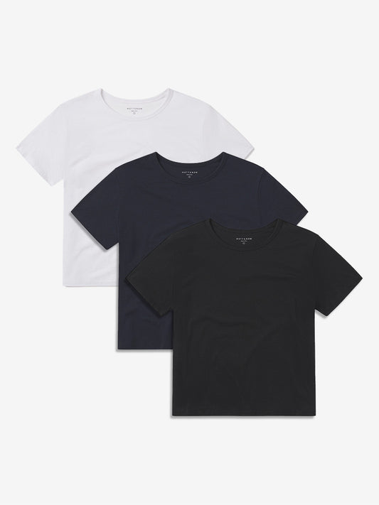 Cropped Fitted Crew Marcy Tee 3-Pack  bdl2_women_cropped_marcy_tee tees