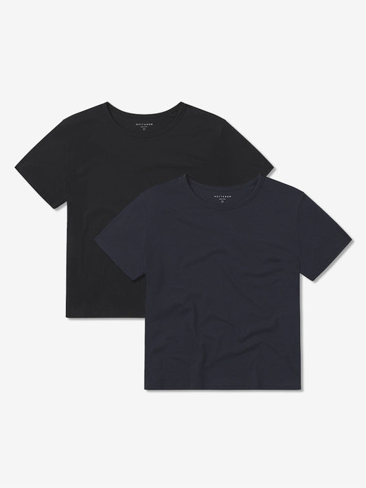Cropped Fitted Crew Marcy Tee 2-Pack  bdl2_women_cropped_marcy_tee tees