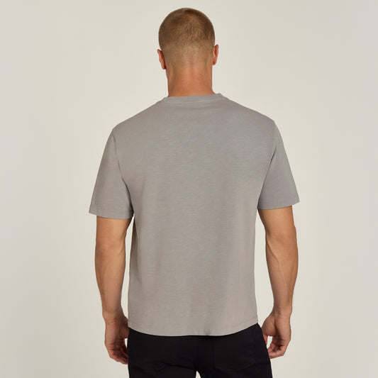 Cotton Jersey Oversized Tee Vintage Pewter Oversized tees