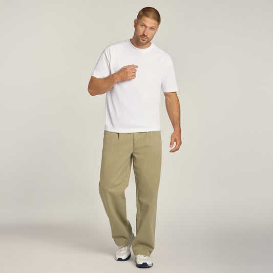 Cotton Jersey Oversized Tee White Crew tees