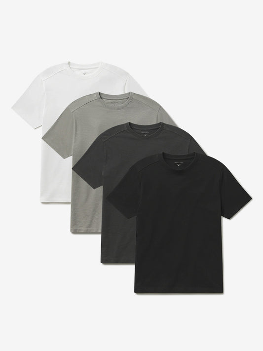 Cotton Jersey Oversized Tee 4-Pack White/Vintage Pewter/Vintage Gray/Vintage Black bdl4_men_cotton_oversized tees