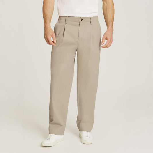 Wide Leg Chino Pants Ecru Wide-Leg pants