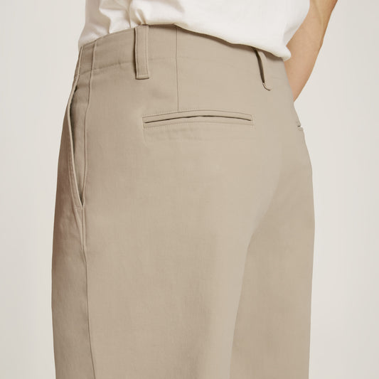 Wide Leg Chino Pants Ecru Wide-Leg pants