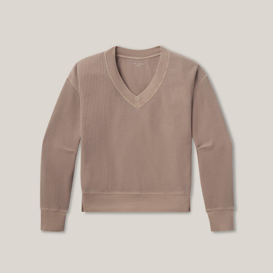 Vintage Waffle Tee  V-Neck sweats