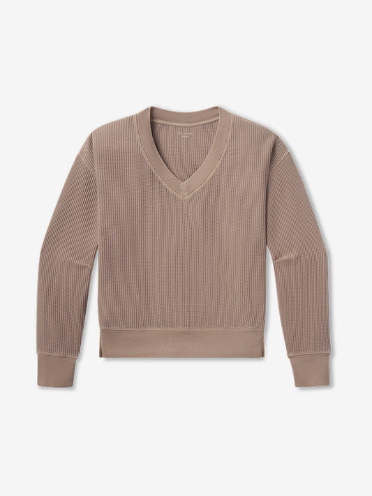 Vintage Waffle Tee  V-Neck sweats