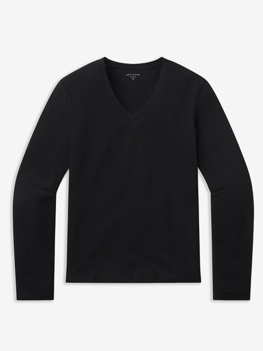 Long Sleeve V-Neck Tee Marcy Noir V-Neck tees