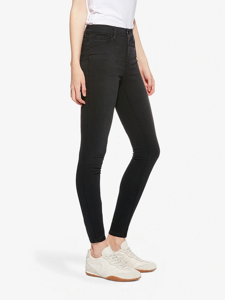 Women wearing Dark Gray High Rise Skinny Orchard Jeans