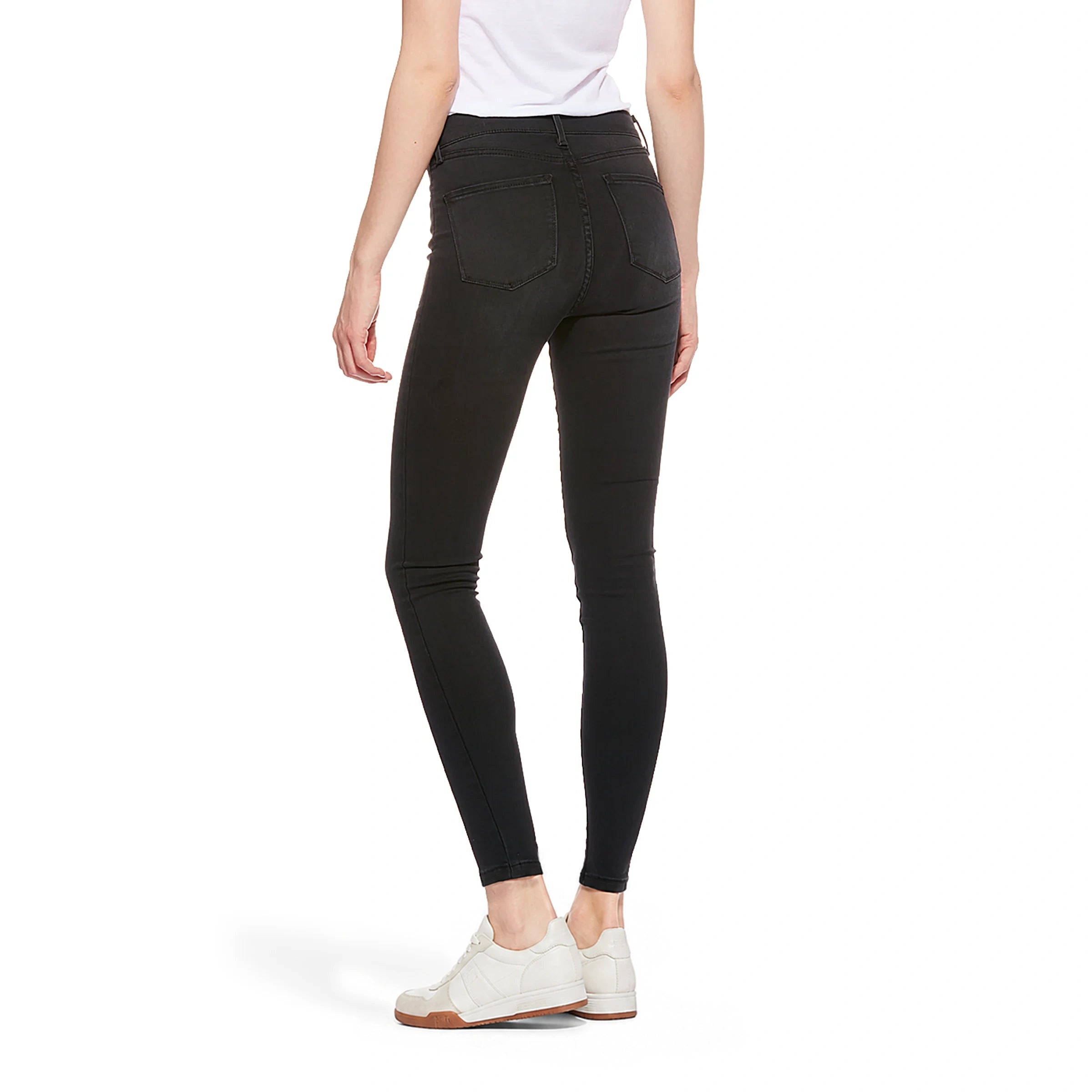 Women wearing Dark Gray High Rise Skinny Orchard Jeans