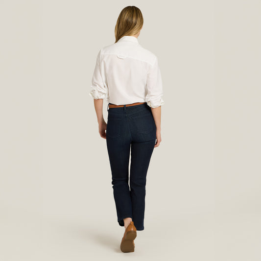 High Rise Miniboot Ankle Jane Jeans Medium/Dark Blue High-Rise Skinny jeans