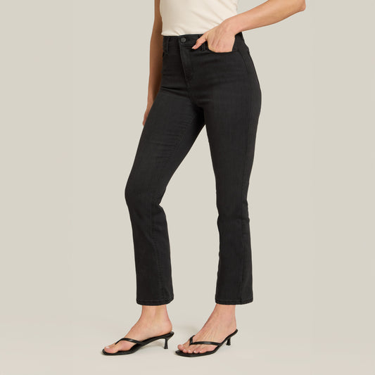 High Rise Miniboot Ankle Orchard Jeans Dark Gray High-Rise Skinny jeans