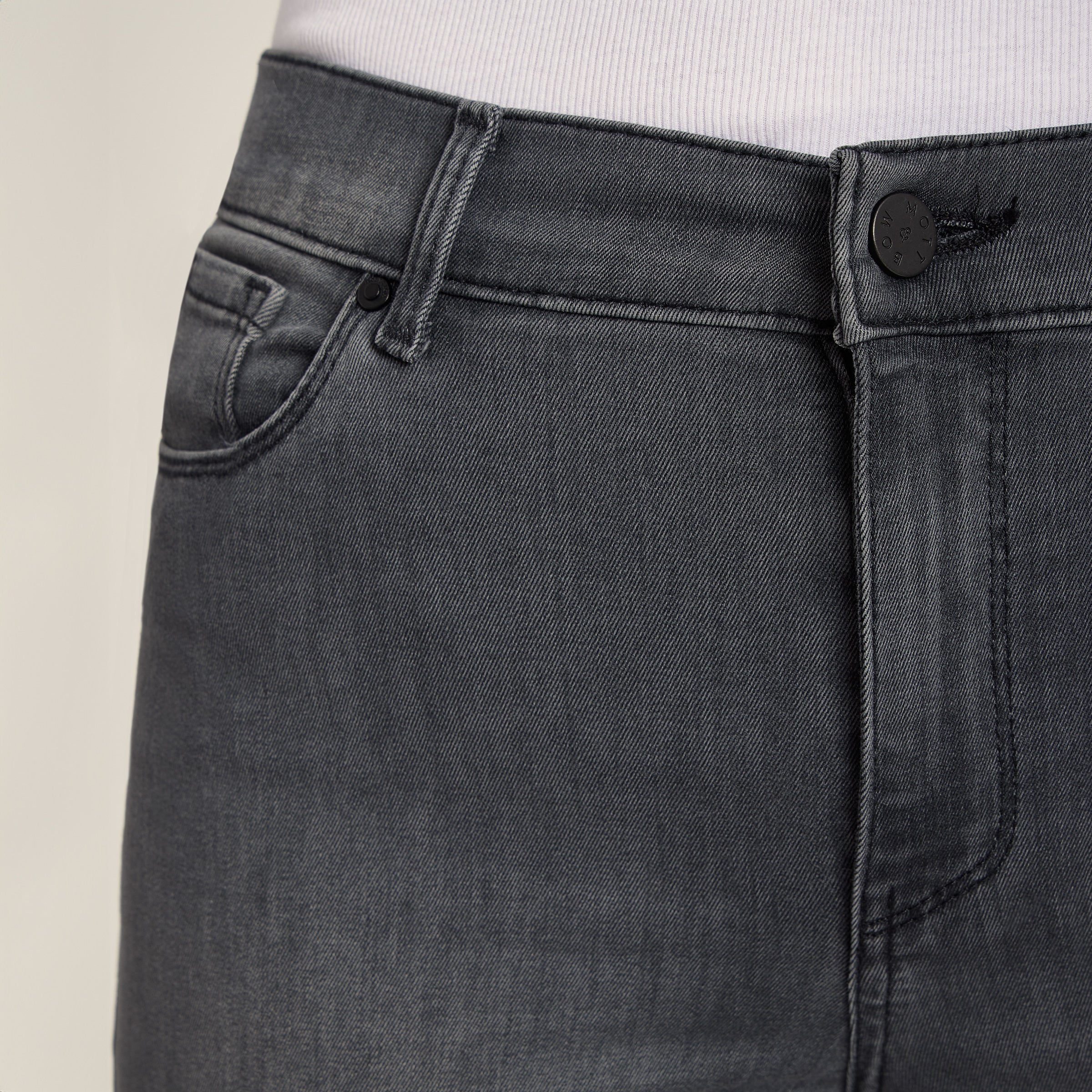 Women wearing Gris Médium High Rise Skinny Orchard Jeans