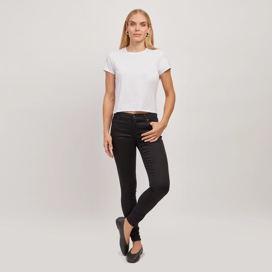 High Rise Skinny Bond Jeans Black High-Rise Skinny jeans