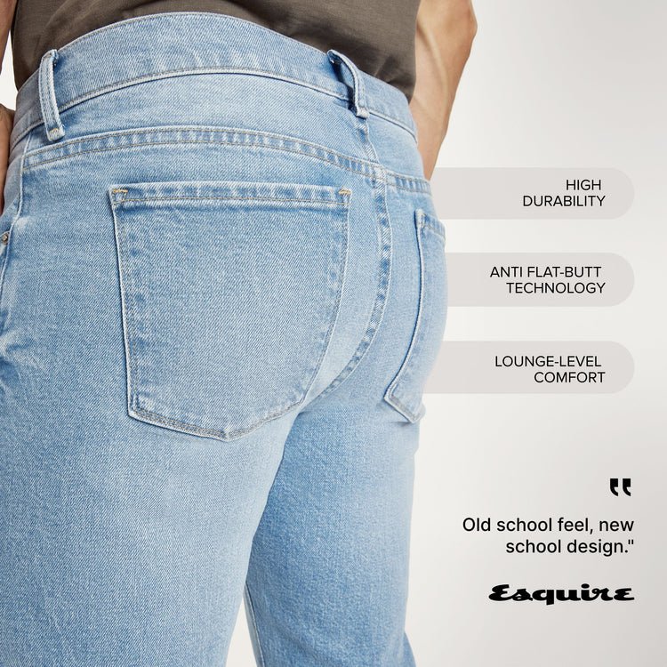 Men wearing Light Blue Slim Hubert Jeans