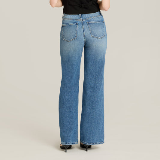 High Rise Wide Leg Gilmore Medium Blue High-Rise Wide Leg jeans