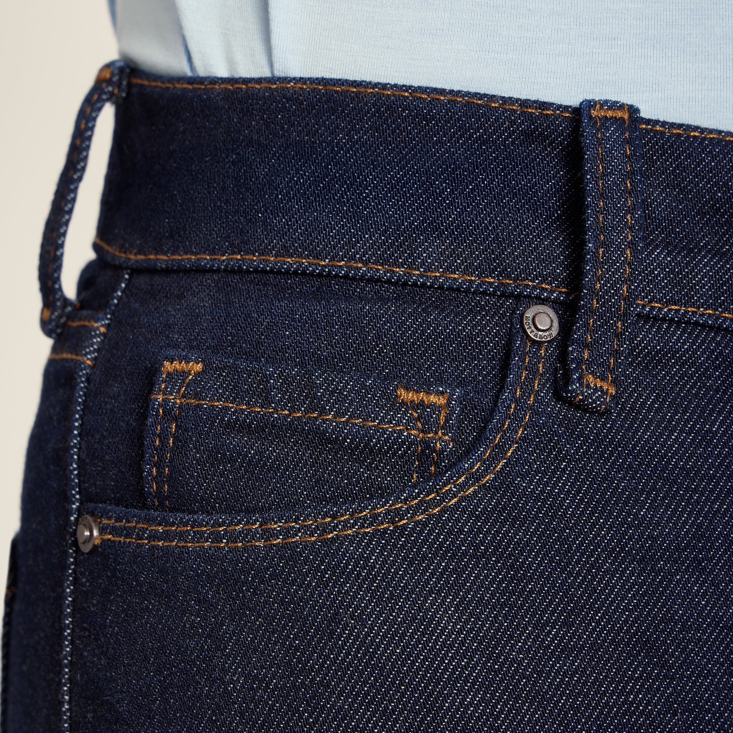 Women wearing Dark Blue High Rise Wide Leg Gilmore