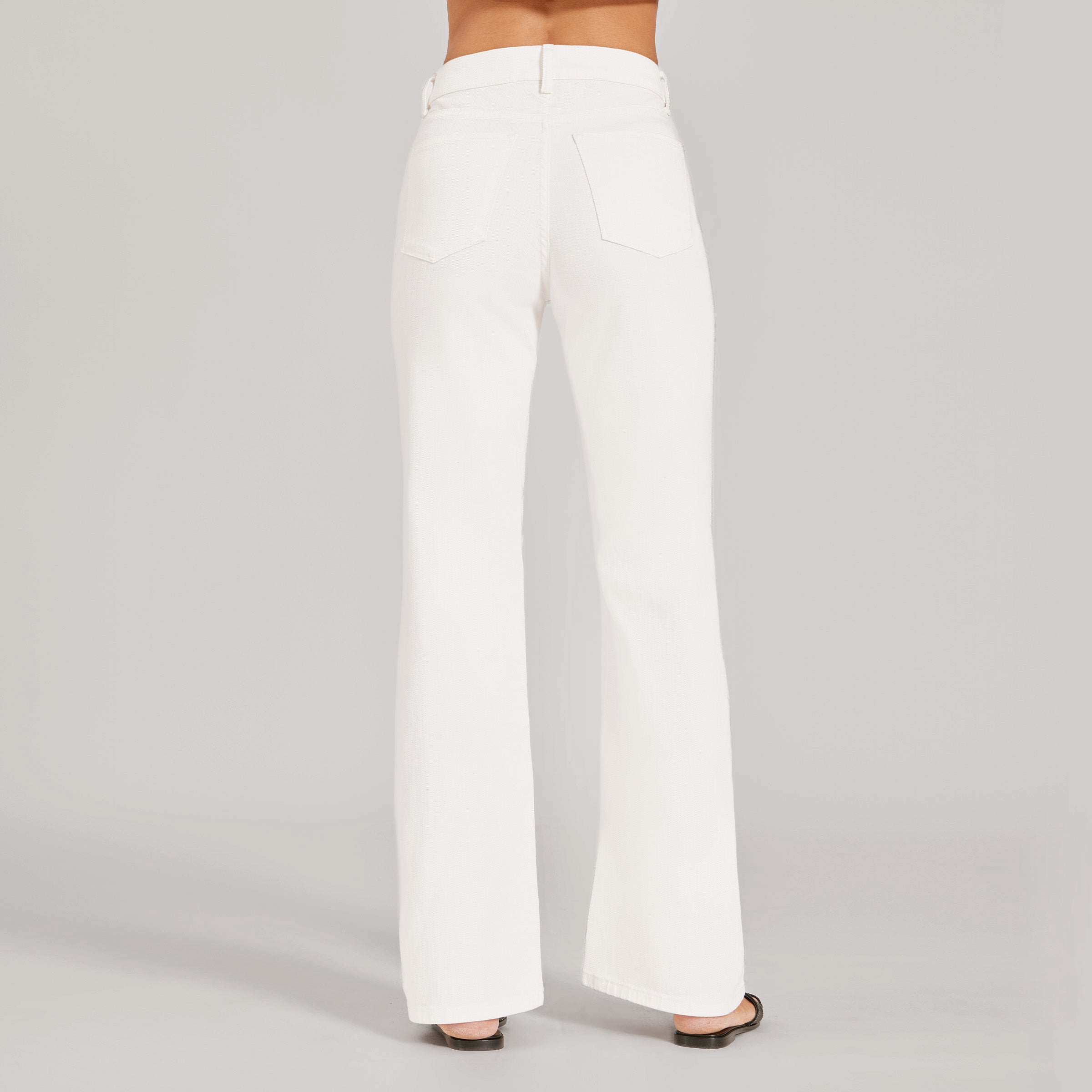 Women wearing Bone High Rise Wide Leg Mercer