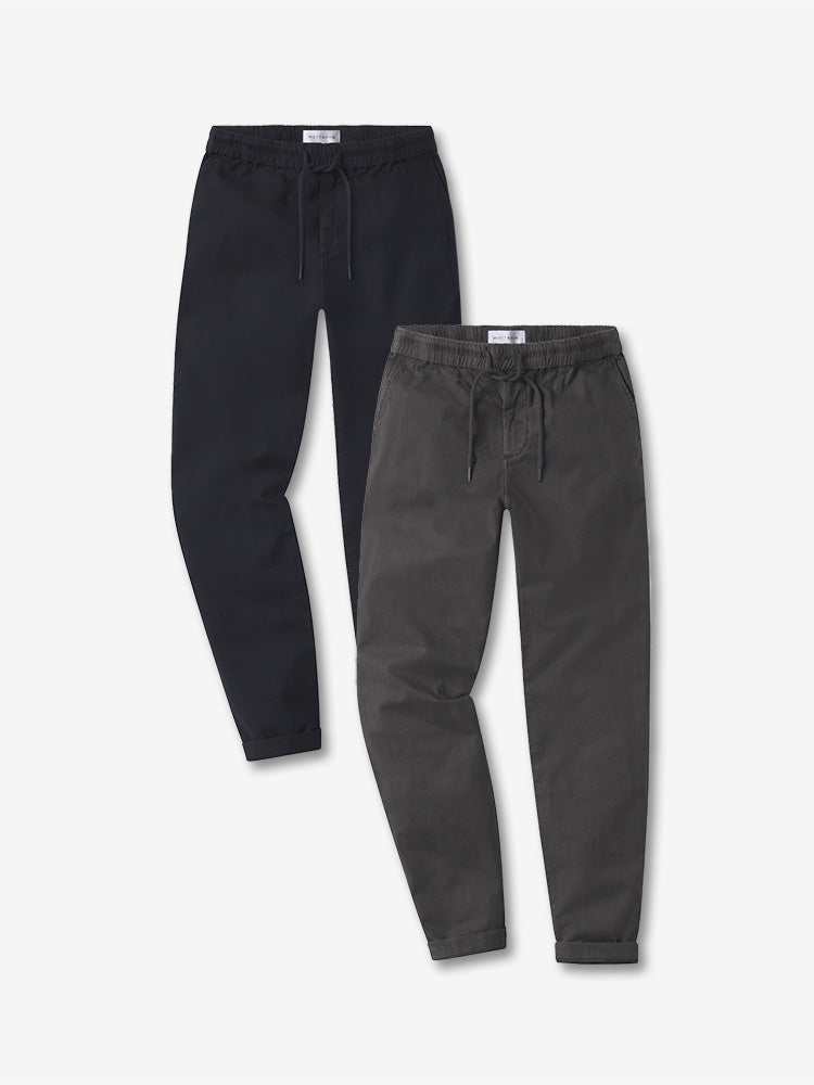 Men wearing Dark Gray/Navy The Leisure Pants 2-Pack Pants