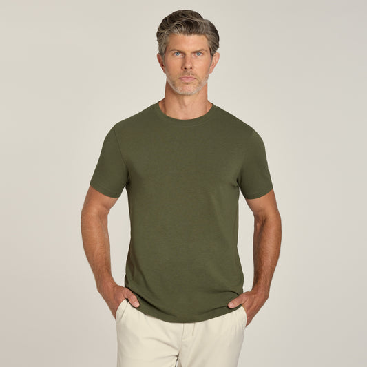 Luxe Stretch Tee  Crew tees