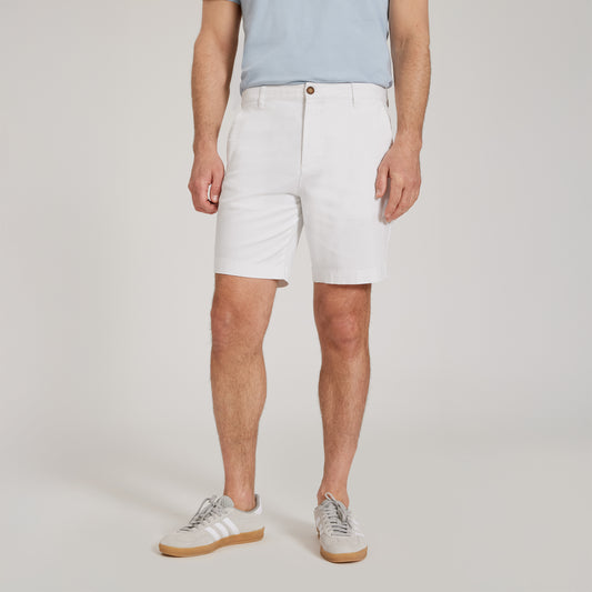 Stretch Chino Short White slim-shorts shorts