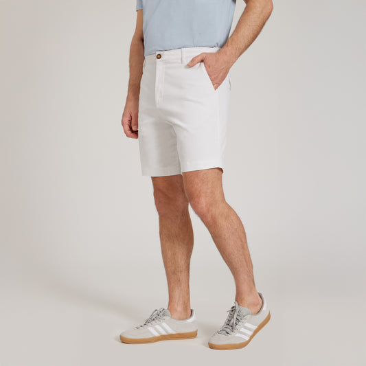 Stretch Chino Short White slim-shorts shorts