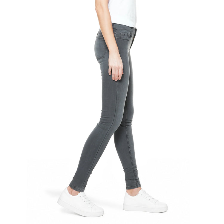 Women wearing Gris medio Mid Rise Skinny Orchard Jeans