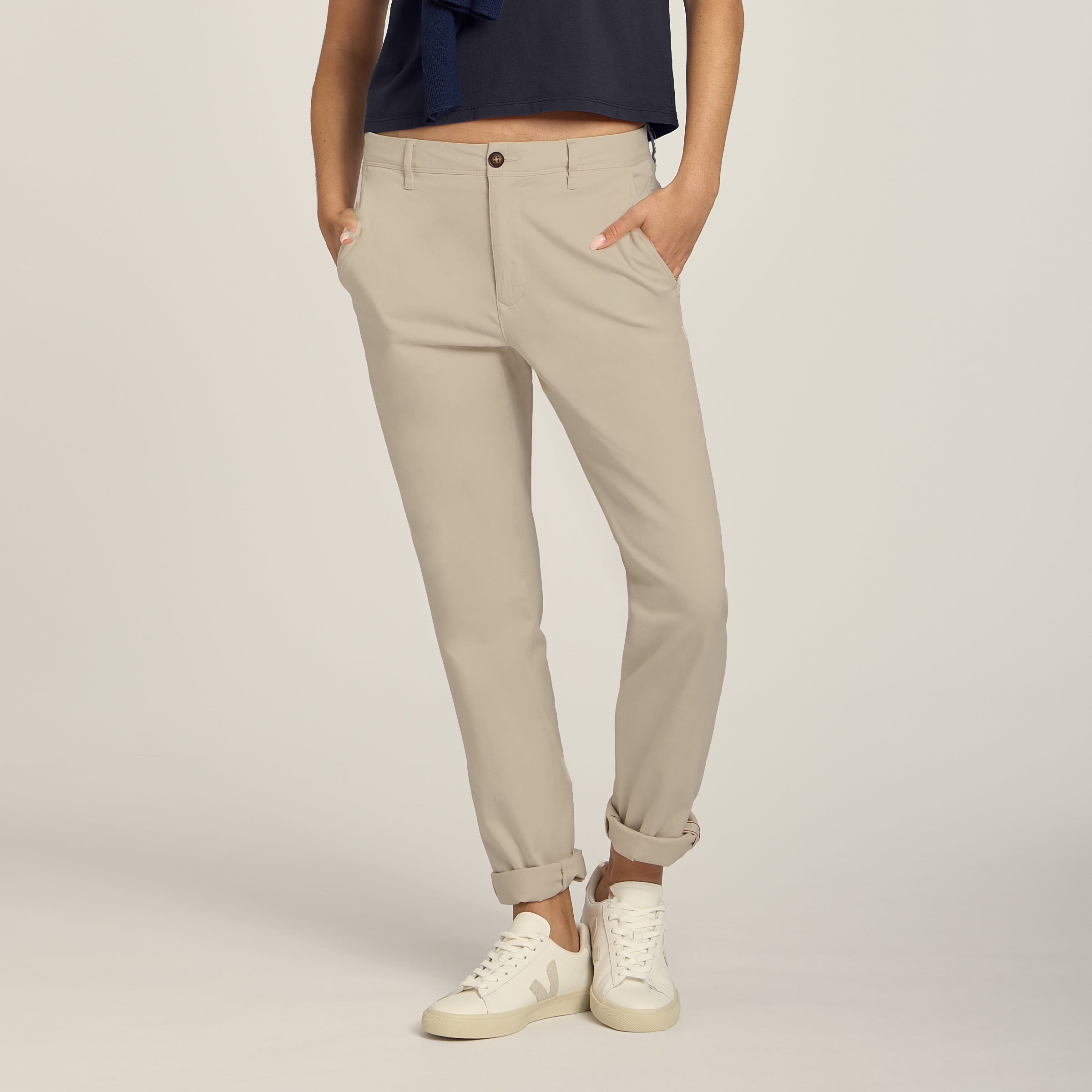 012345！Boyfriend Cotton Pants Women's My Boyfriend's Chinos Pants - Mott & Bow