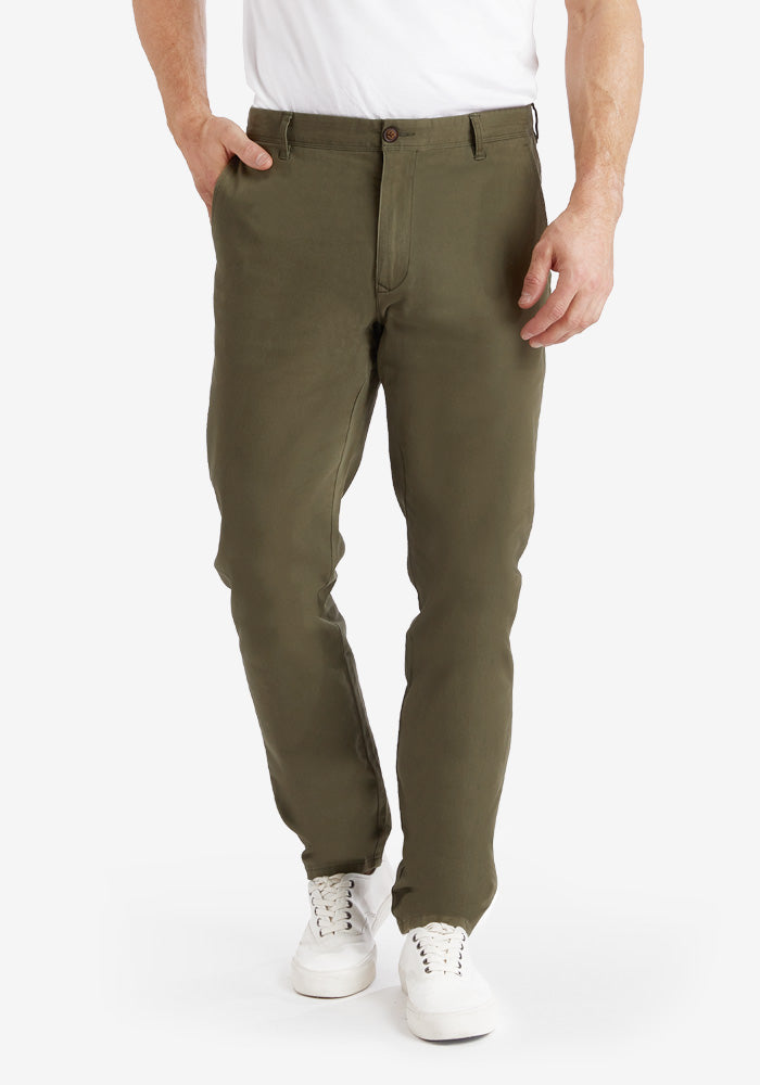  wearing Black Everyday Comfort Chino Slim Pants pants